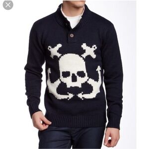 Civil Society skull sweater wool pirate warm fur